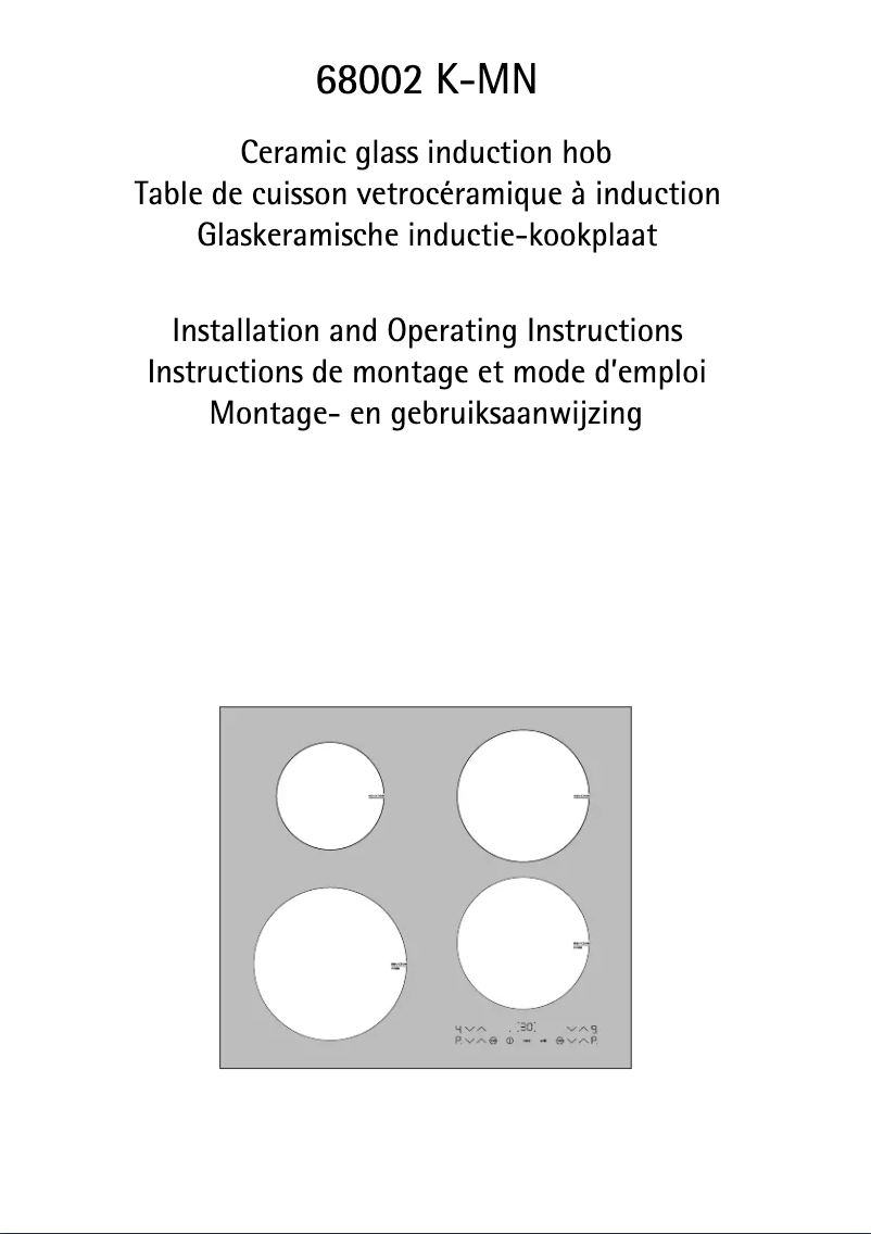 Page n°1 - Manuel utilisateur AEG-Electrolux 68002 K-MN