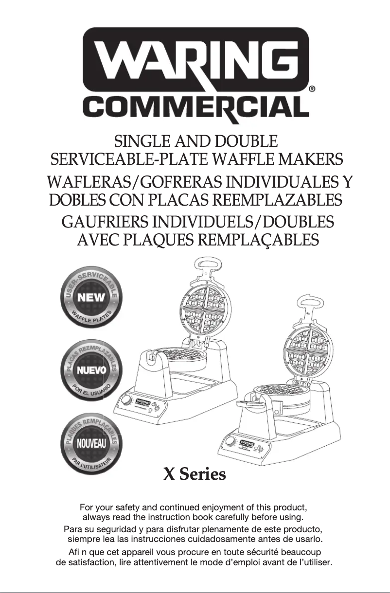 Página 1 del manual Manual de usuario Waring Commercial WBW300X