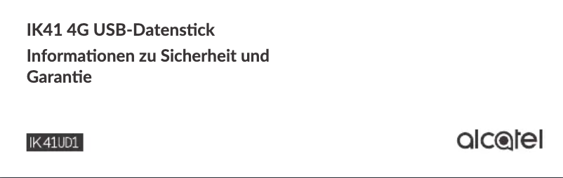 Image de la première page du manuel de l'appareil LinkKey IK41UC
