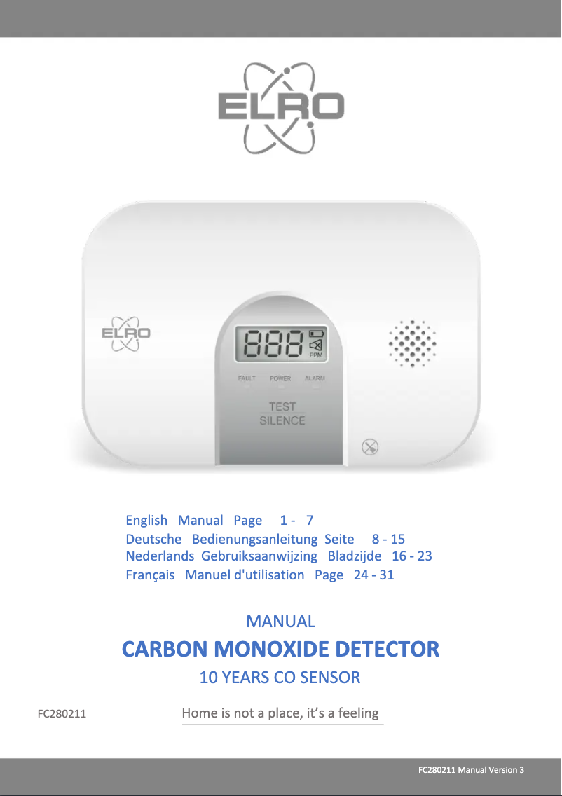 Image de la première page du manuel de l'appareil FC280211