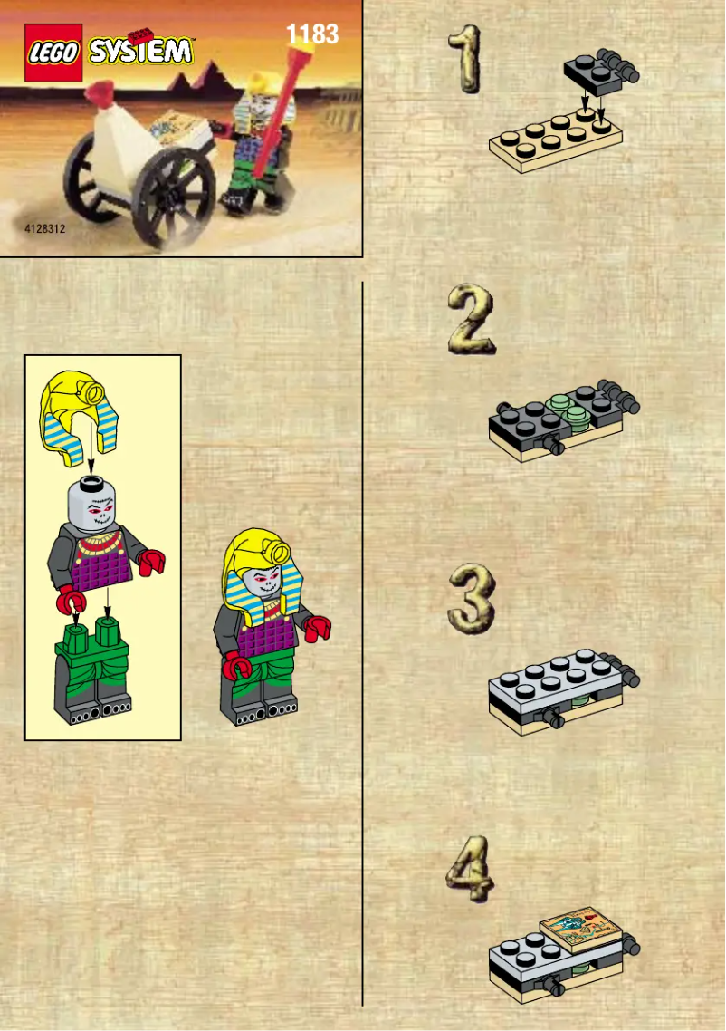 Page n°1 - Manuel utilisateur Lego MUMMY WITH SMALL CAR