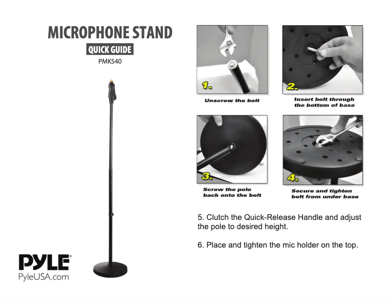 Page n°1 - Manuel utilisateur Pyle PMKS40