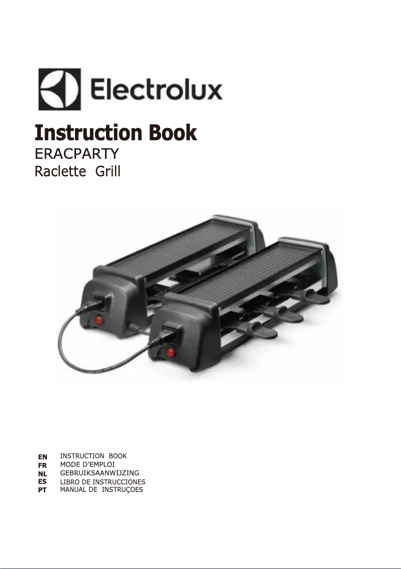 Page 1 de la notice Manuel utilisateur Electrolux ERACPARTY