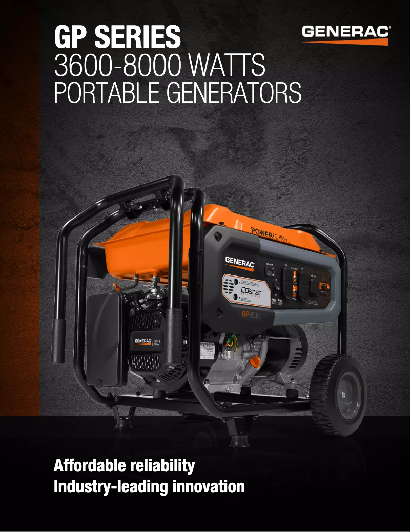 Image de la première page du manuel de l'appareil GP Series 3600