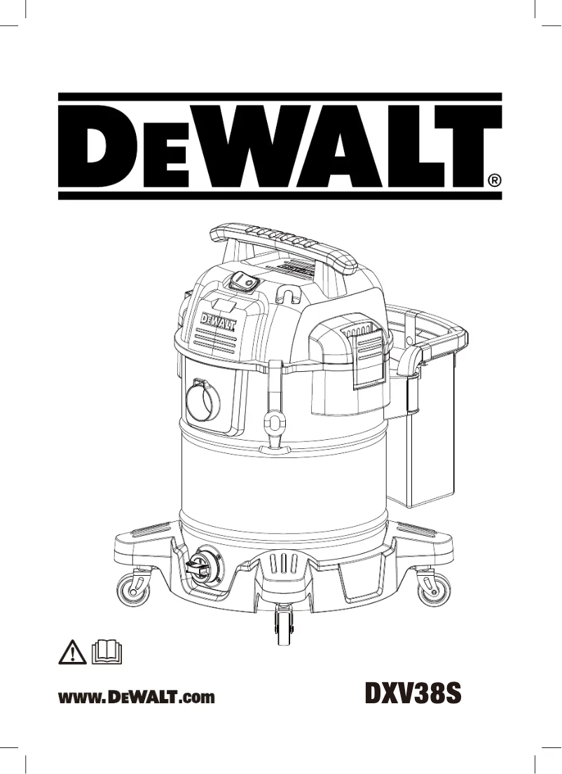Page 1 de la notice Manuel utilisateur DeWalt DXV38S