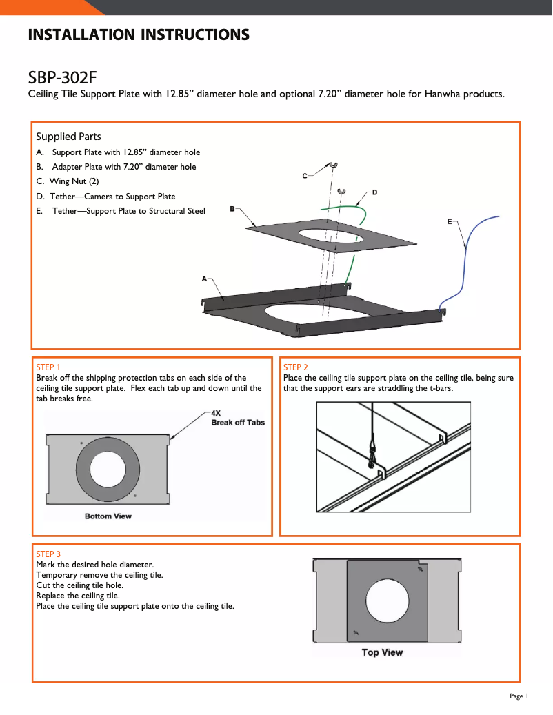 Image de la première page du manuel de l'appareil SBP-302F