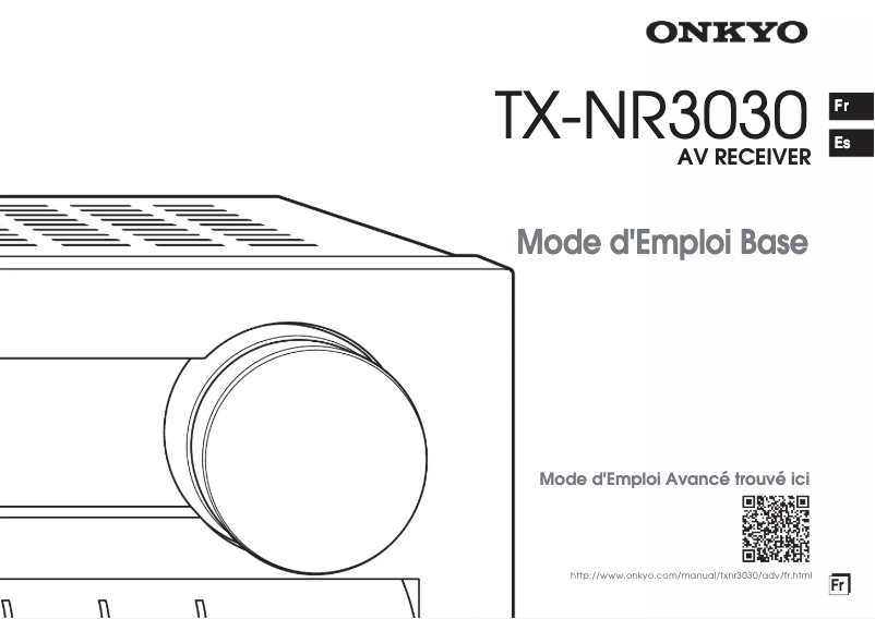 Page 1 de la notice Manuel utilisateur Onkyo TX-NR3030
