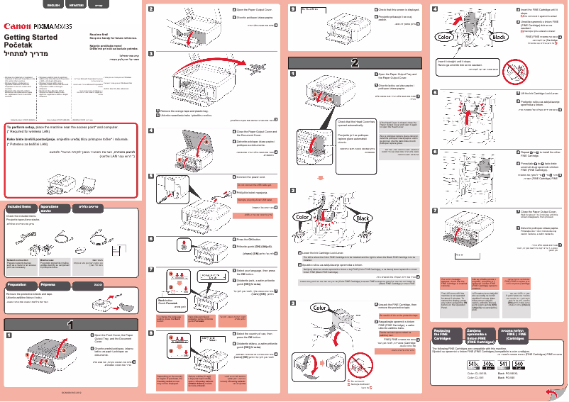 Page n°1 - Manuel utilisateur Canon Pixma MX435