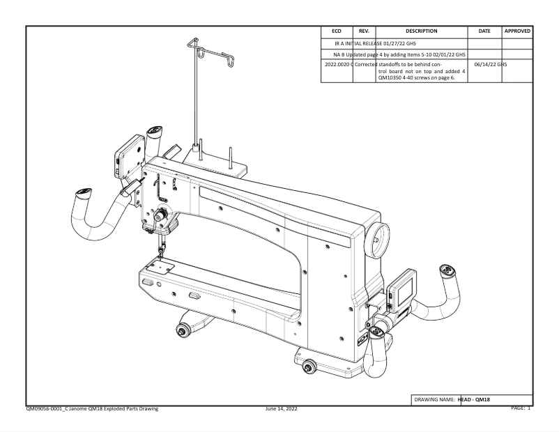 Page 1 de la notice Manuel utilisateur Janome Quilt Maker 18