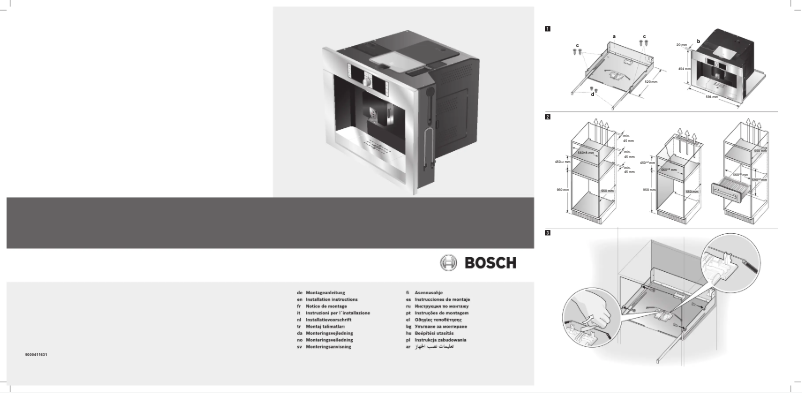 Page n°1 - Mode d'emploi Bosch TCC78K750