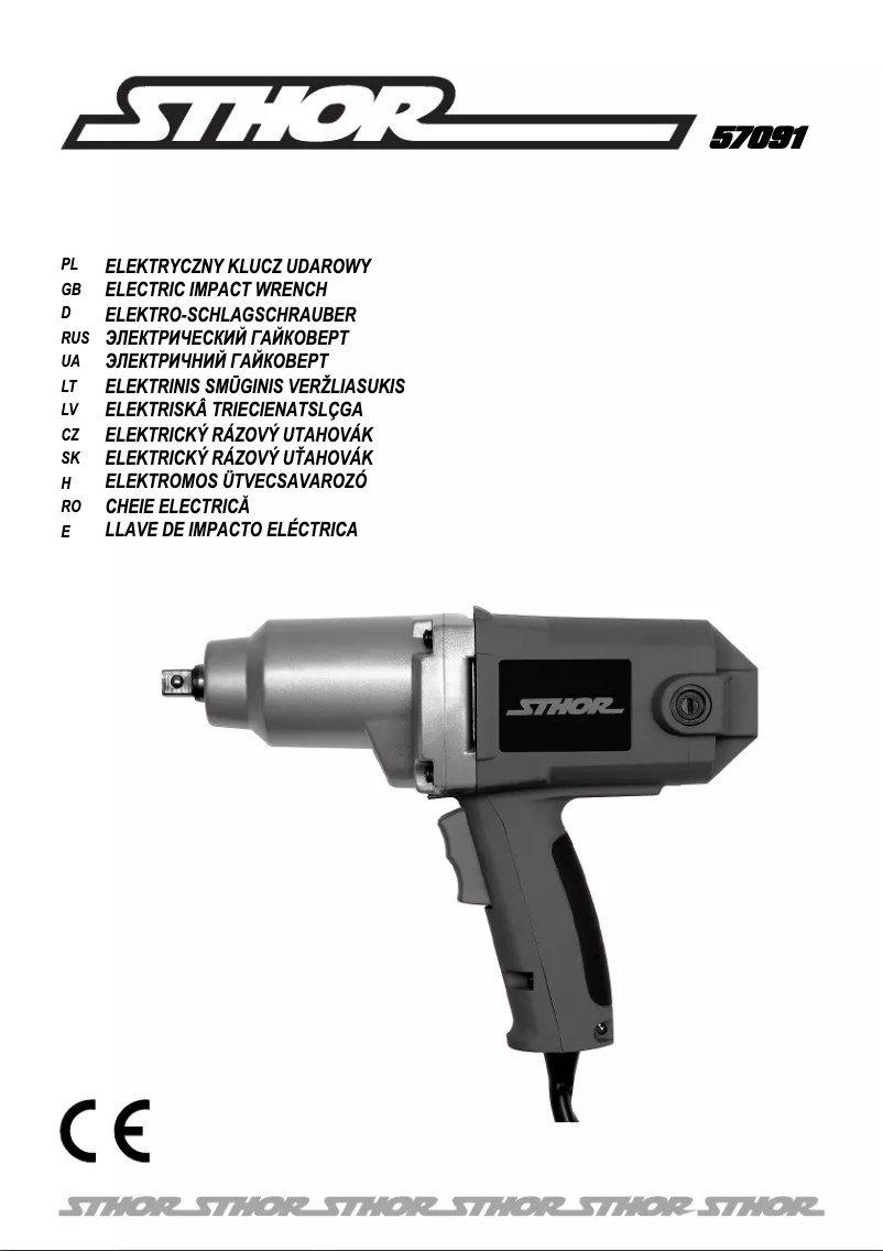 Page 1 de la notice Manuel utilisateur Sthor 57091