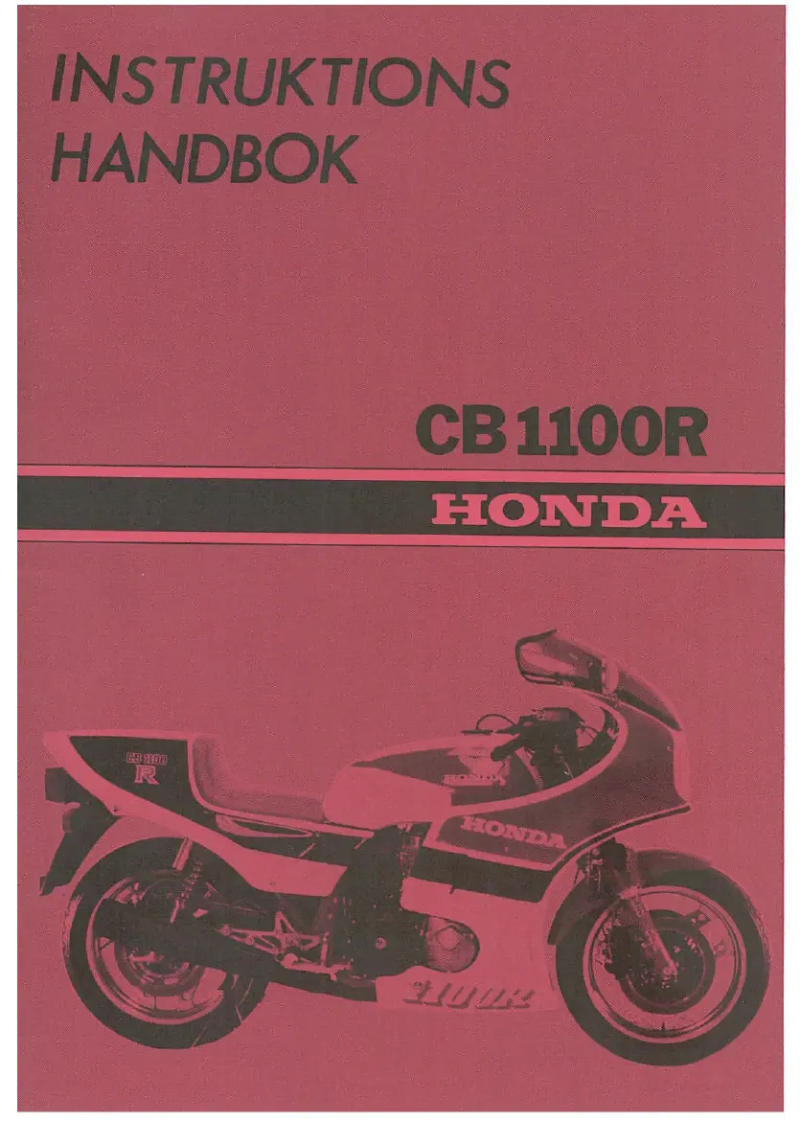 Página 1 del manual Manual de usuario Honda CB1100R