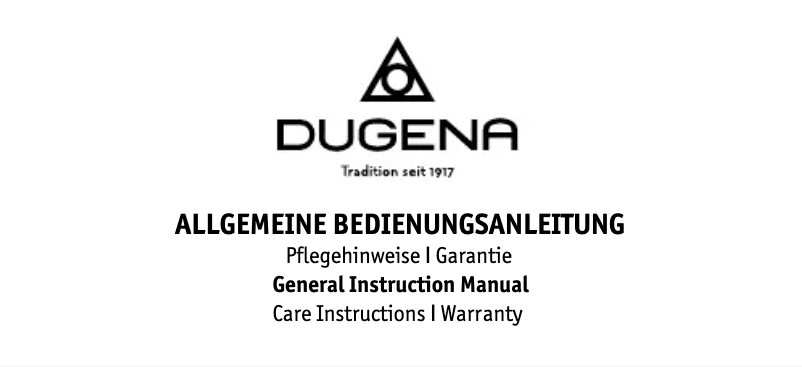 Image de la première page du manuel de l'appareil Classica