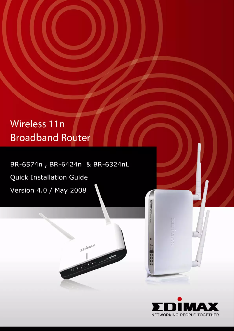 Imagen de la primera página del manual del dispositivo BR-6324NL