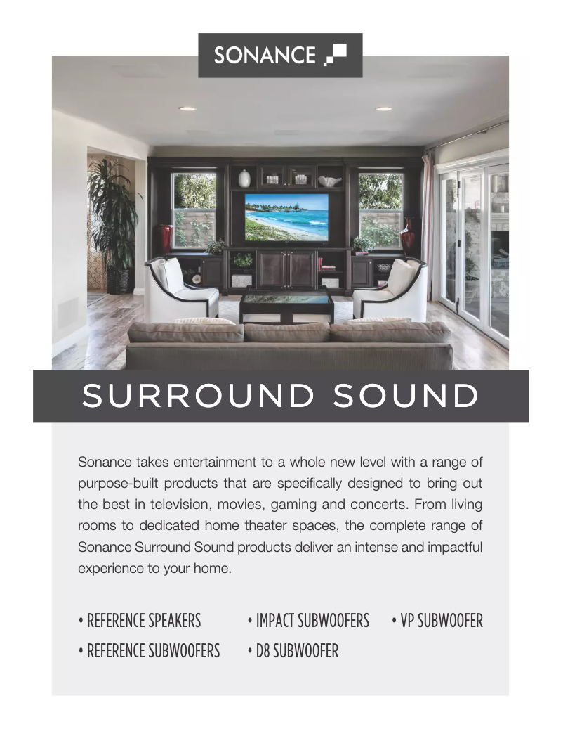 Page 1 de la notice Brochure Sonance Impact i10