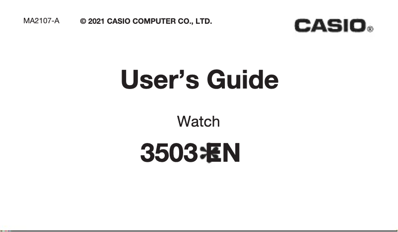 Page 1 de la notice Manuel utilisateur Casio Vintage A100WE-1A