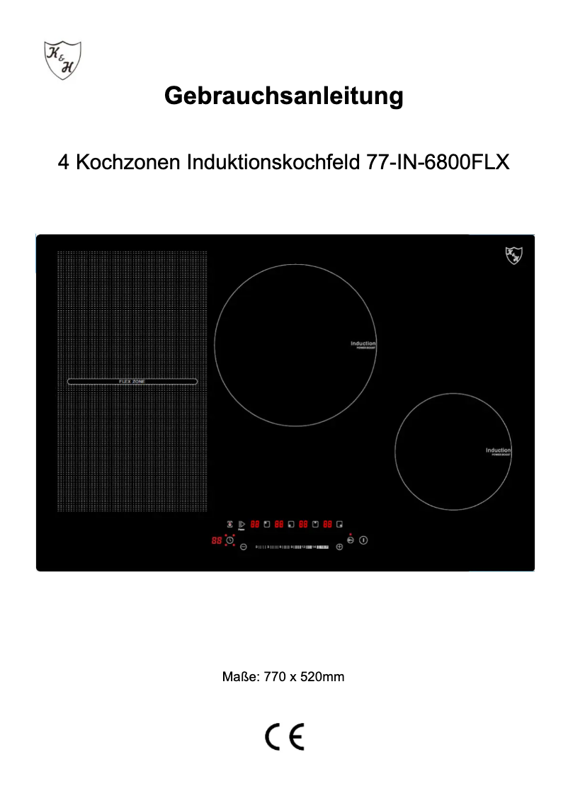 Page n°1 - Manuel utilisateur K&H 77-IN-6800FLX