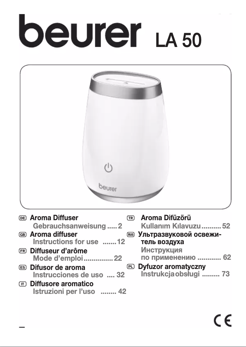 Image de la première page du manuel de l'appareil LA 50