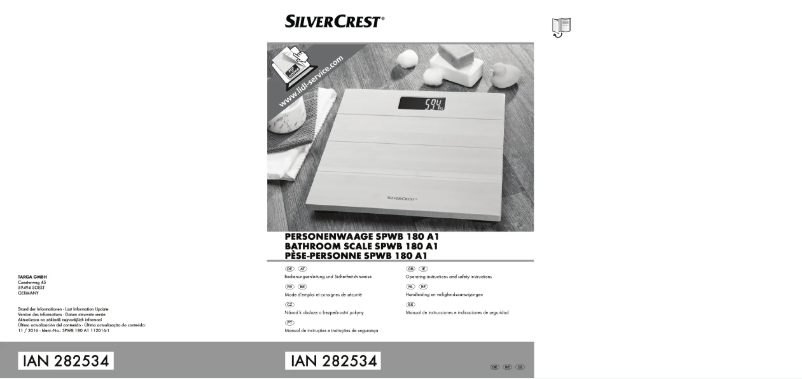 Image de la première page du manuel de l'appareil SPWB 180 A1