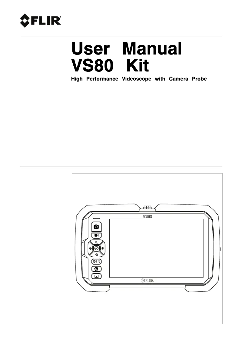 Image de la première page du manuel de l'appareil VS80