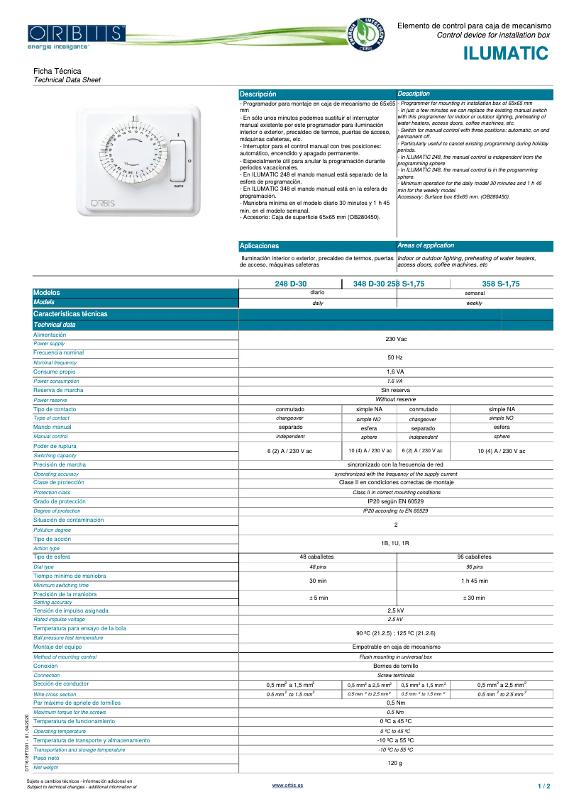 Page 1 de la notice Manuel utilisateur Suevia 258 W 1,75