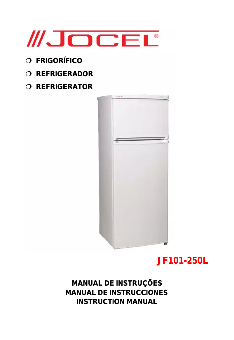 Page 1 de la notice Manuel utilisateur Jocel JF-250L