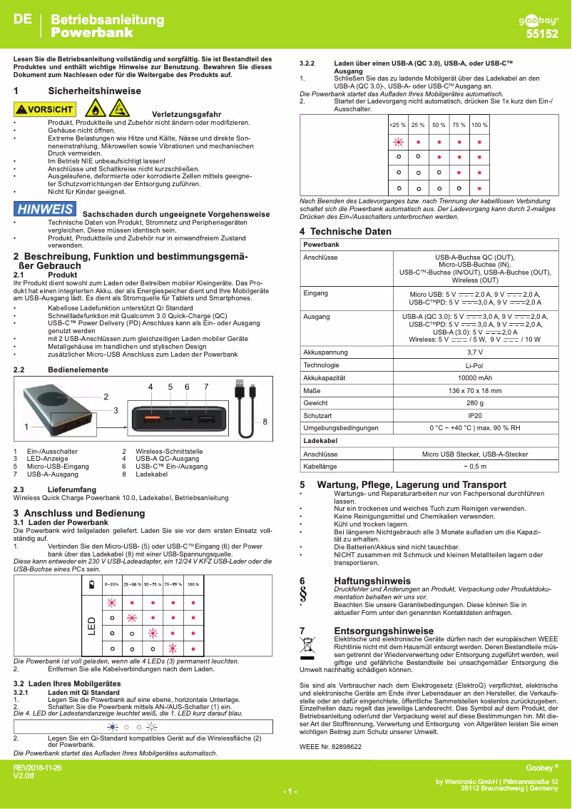 Image de la première page du manuel de l'appareil 55152