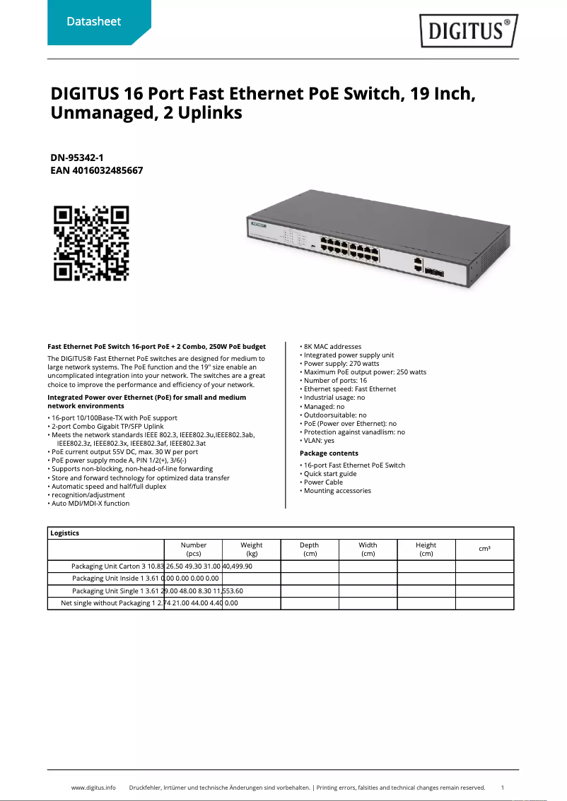 Image de la première page du manuel de l'appareil DN-95342-1