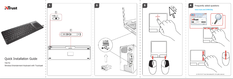 Image de la première page du manuel de l'appareil 18484 Tacto Wireless Entertainment