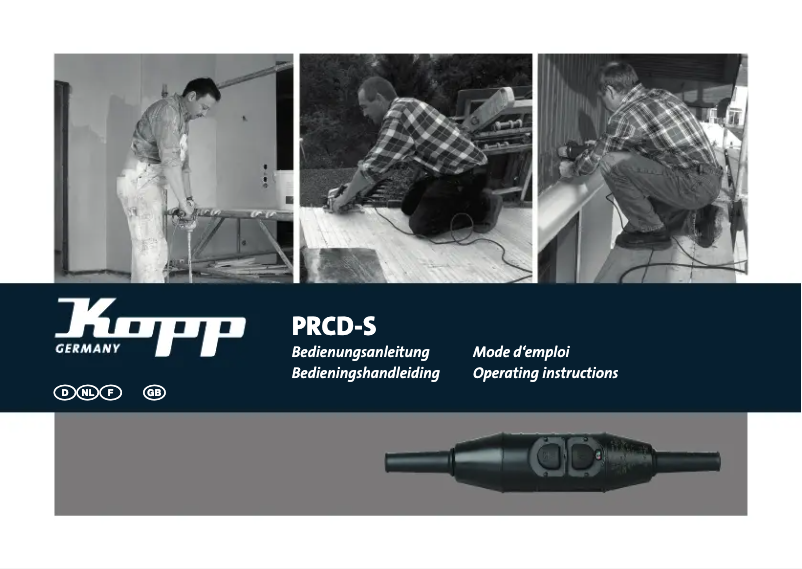 Page 1 de la notice Manuel utilisateur Kopp PRCD-S