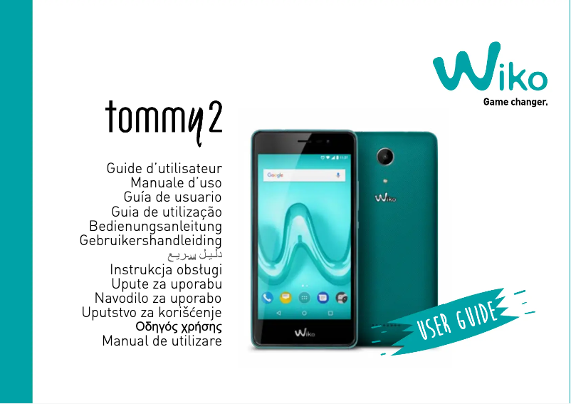Page 1 de la notice Manuel utilisateur Wiko Tommy 2