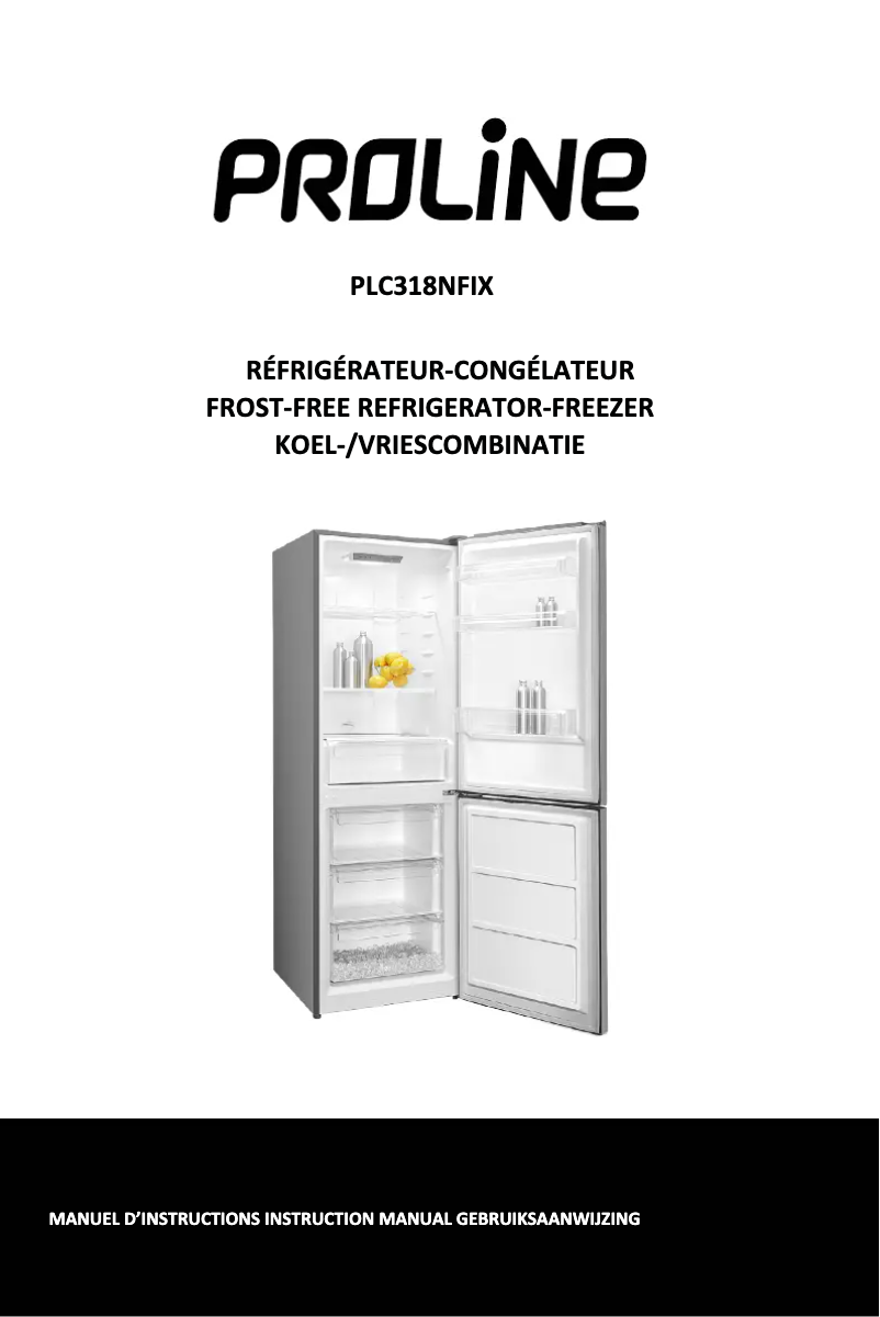 Page n°1 - Manuel utilisateur Proline PLC318NFIX