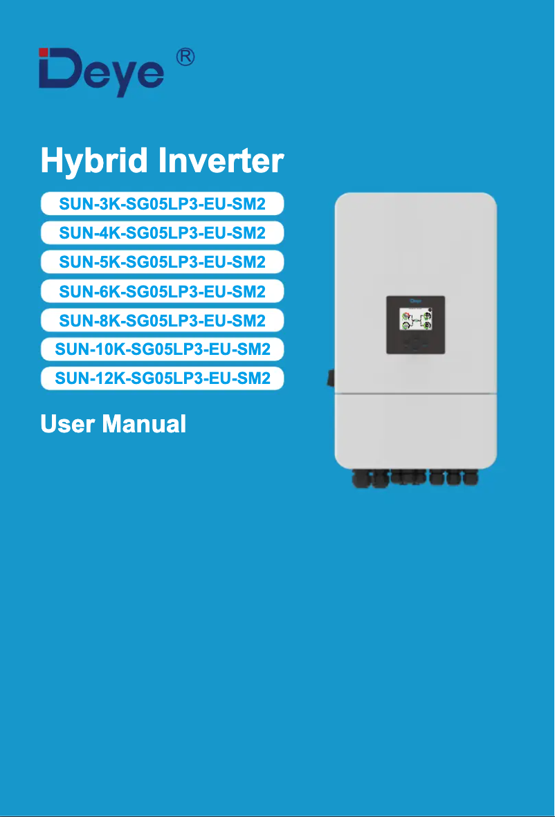 Page 1 de la notice Manuel utilisateur Deye SUN-8K-SG05LP3-EU-SM2