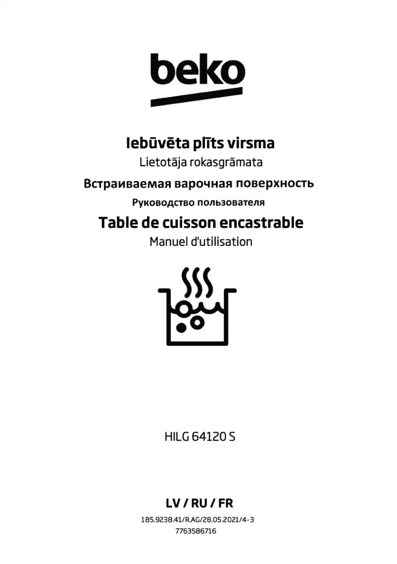 Page n°1 - Manuel utilisateur Beko HILG 64120 S