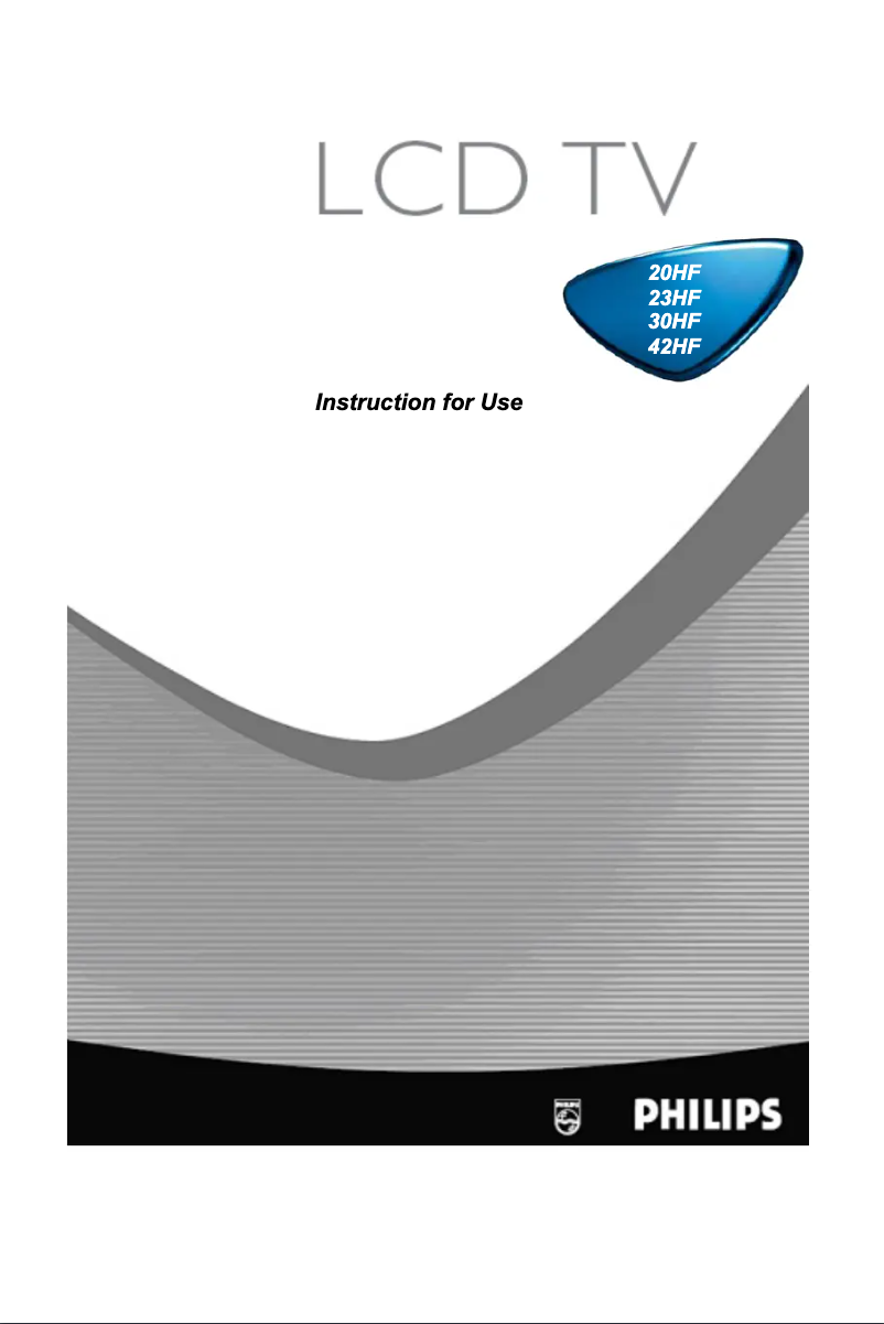 First page image of the manual for 23HF9442