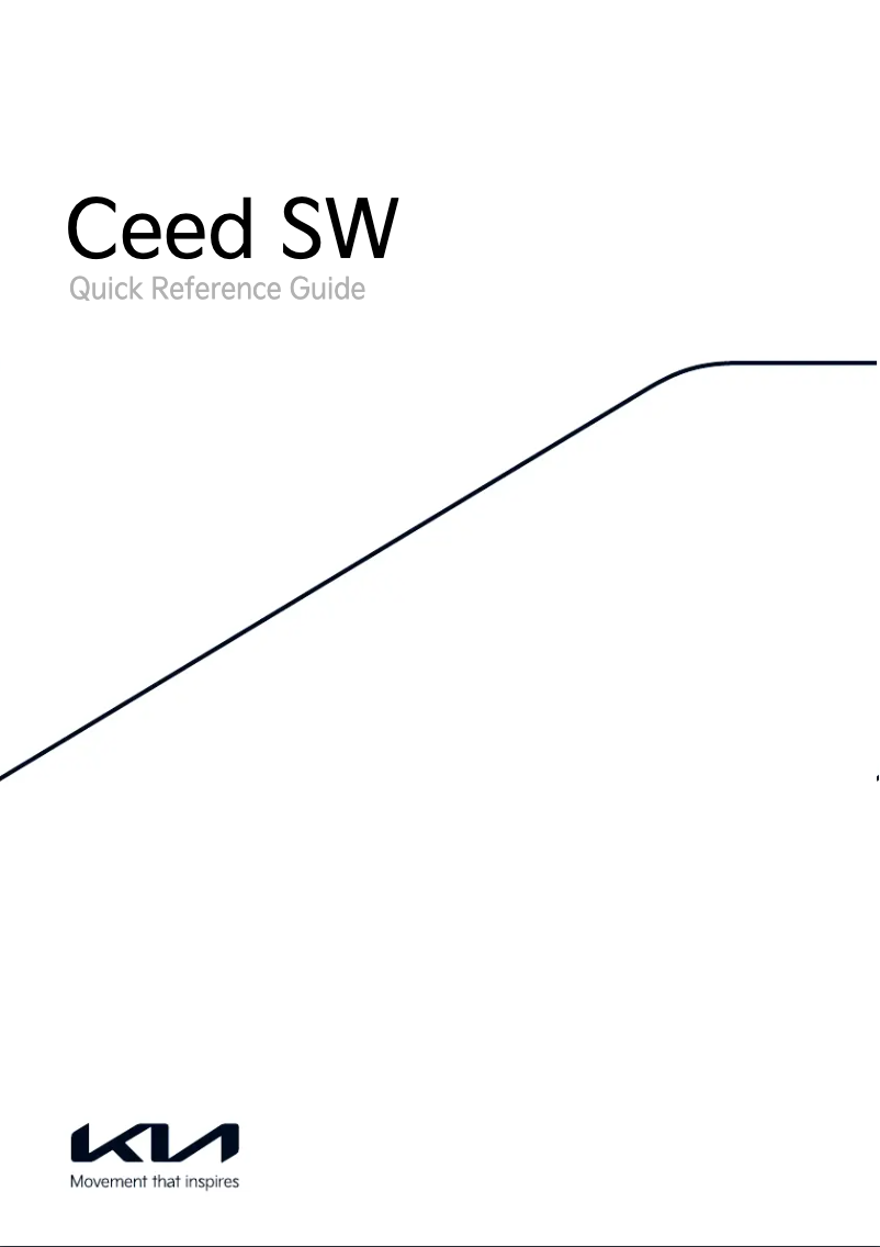 Image de la première page du manuel de l'appareil Ceed Sportswagon (2022)