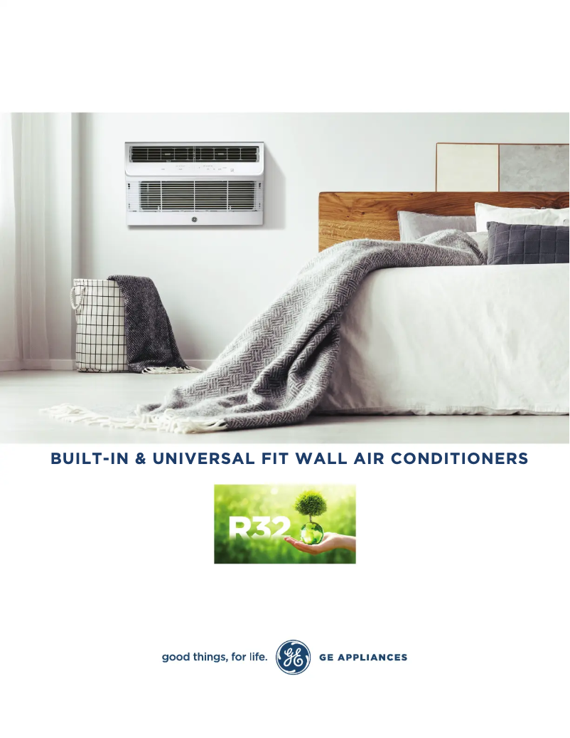 Page 1 of the manual Installation Guide GE AJCQ08AWJ