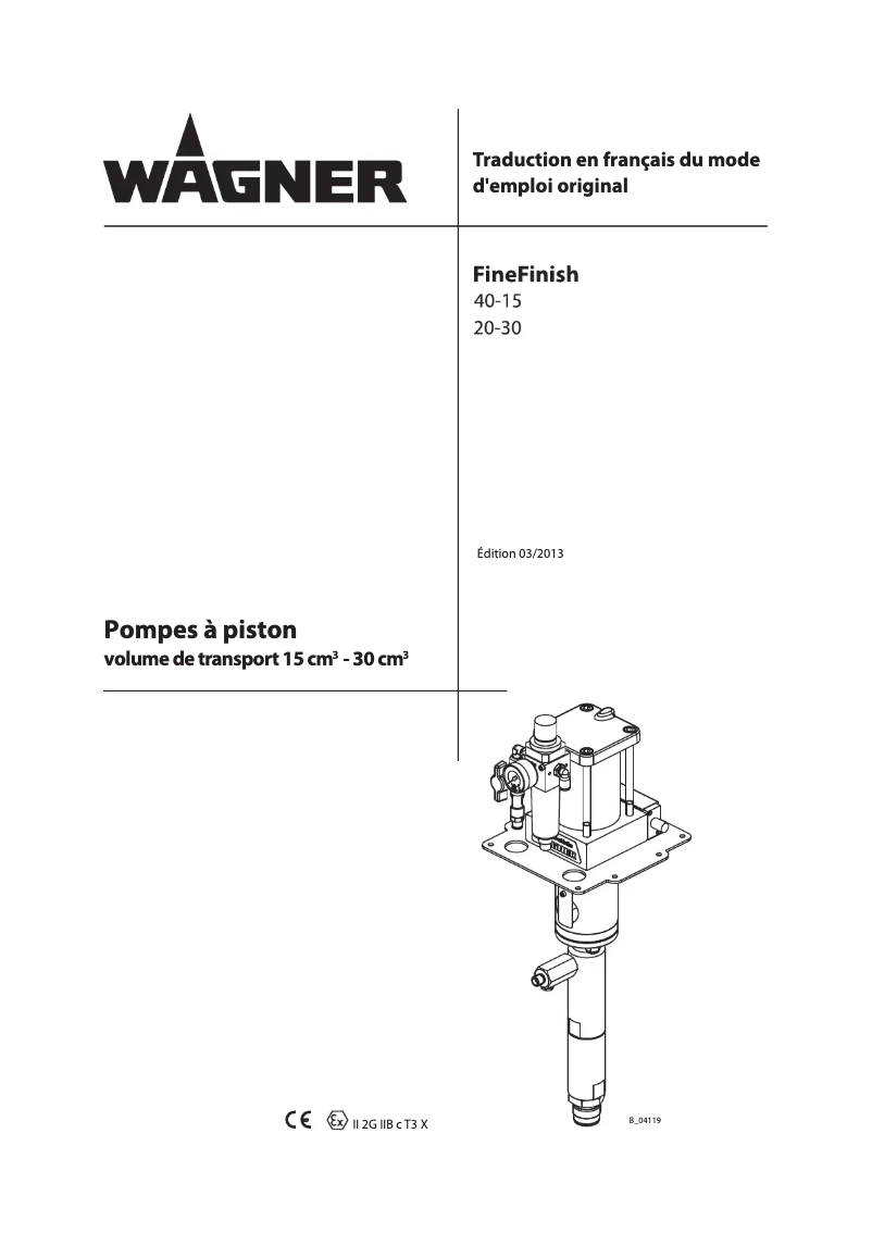 Page n°1 - Manuel utilisateur Wagner FineFinish 20-30 S