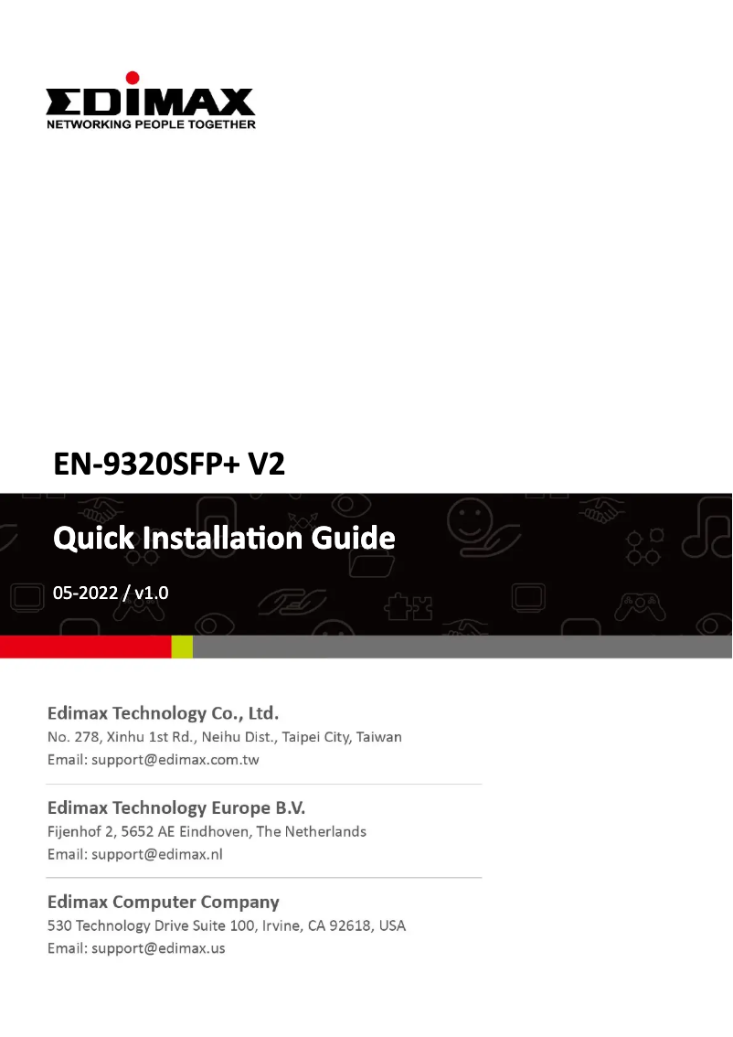 Page n°1 - Manuel utilisateur Edimax EN-9320SFP+ V2