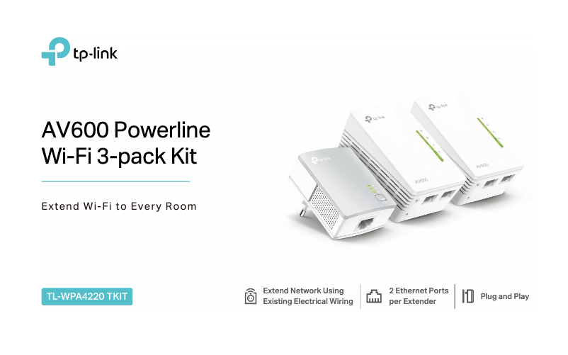 Página 1 del manual Ficha técnica TP-Link TL-WPA4220KIT