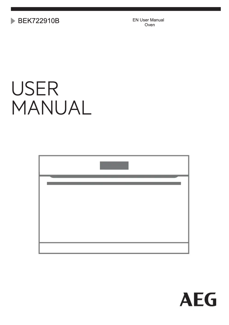 Page 1 de la notice Manuel utilisateur AEG BEK722910B