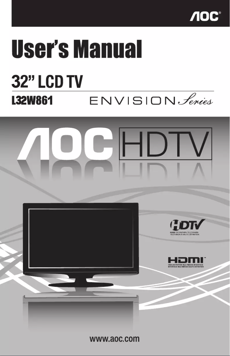 Image de la première page du manuel de l'appareil L32W861