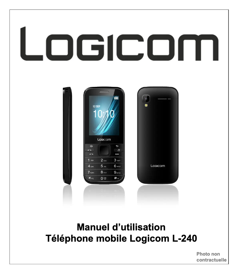Page n°1 - Manuel utilisateur Logicom L-240
