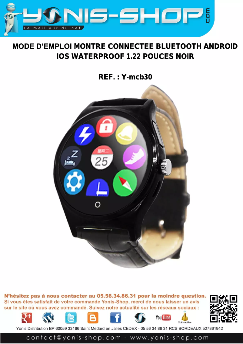 Image de la première page du manuel de l'appareil Y-MCB30