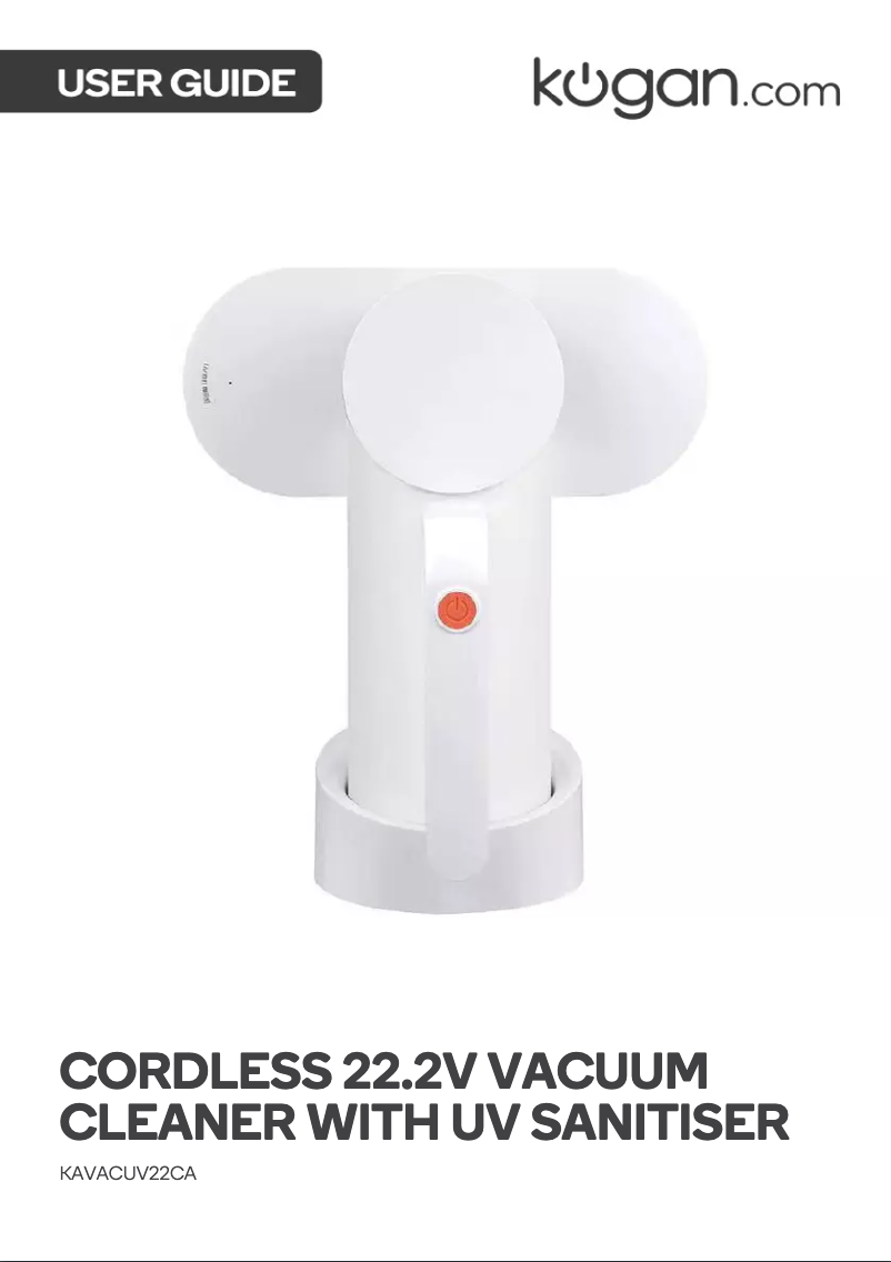 Page 1 de la notice Manuel utilisateur Kogan KAVACUV22CA