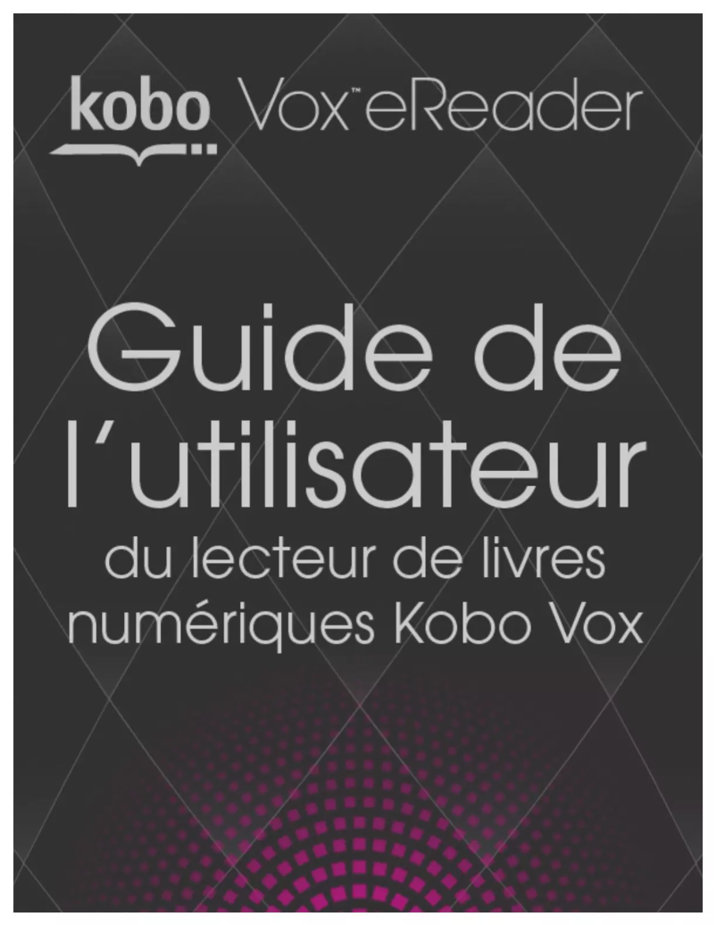 Page n°1 - Manuel utilisateur Kobo Vox eReader