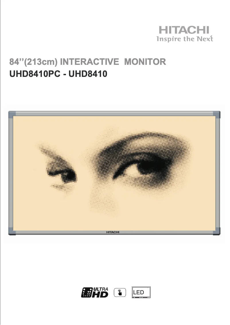 Image de la première page du manuel de l'appareil UHD8410