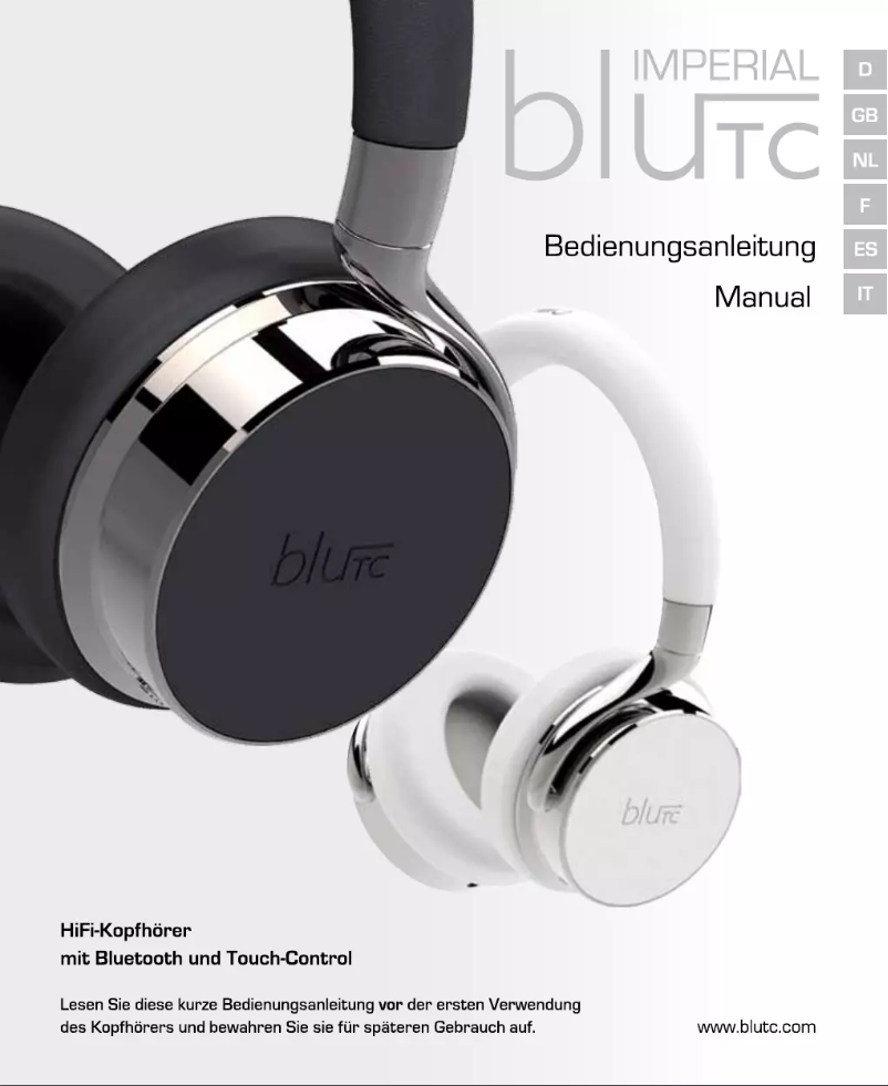 Image de la première page du manuel de l'appareil IMPERIAL bluTC