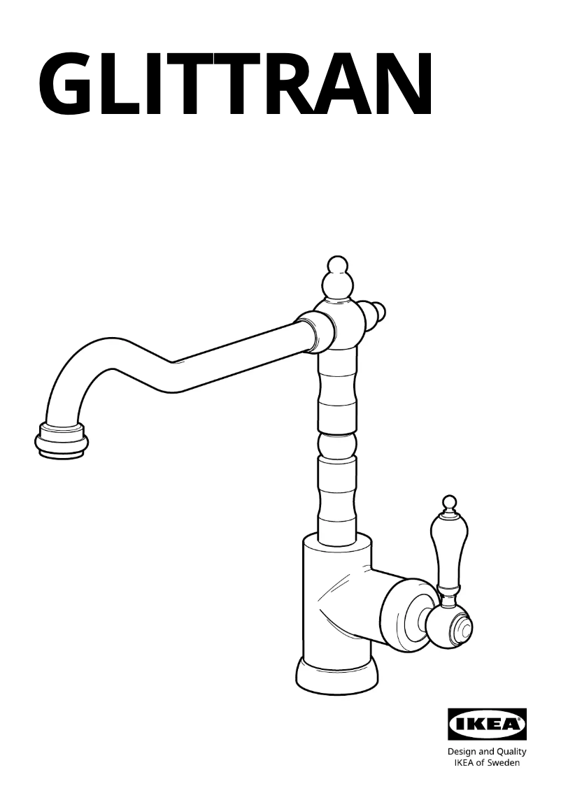 Page 1 de la notice Manuel utilisateur Ikea GLITTRAN 705.199.37