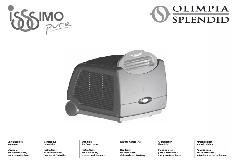 Page 1 de la notice Manuel utilisateur Olimpia Splendid Issimo Pure 12